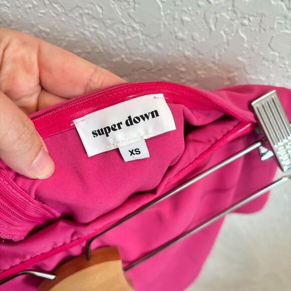 Superdown Catalina Pink Ruffle Tube Strapless Dress Size XS - Picture 5 of 6